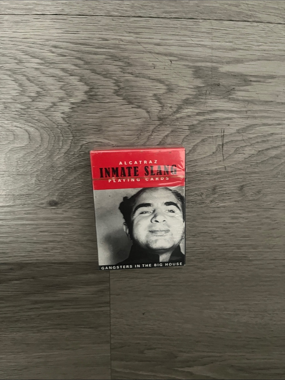 Alcatraz Inmate Slang Playing Cards - Red & Black